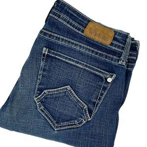 Women's Dark Blue Straight Leg Jeans